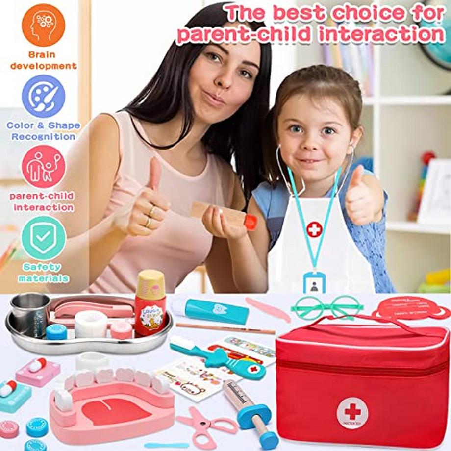 Activity-board  Arztkoffer Kinder Holz, Arztkoffer mit Puzzle Organen, Arztkoffer Kinder ab 3 Jahre, Kinder 