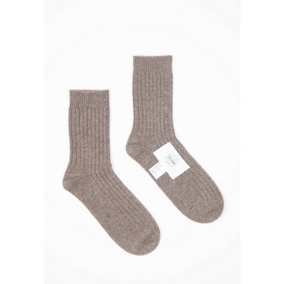 Studio Cashmere8 UNI 13 Traditionelle Rippe 4 Fäden Kaschmir Socken  
