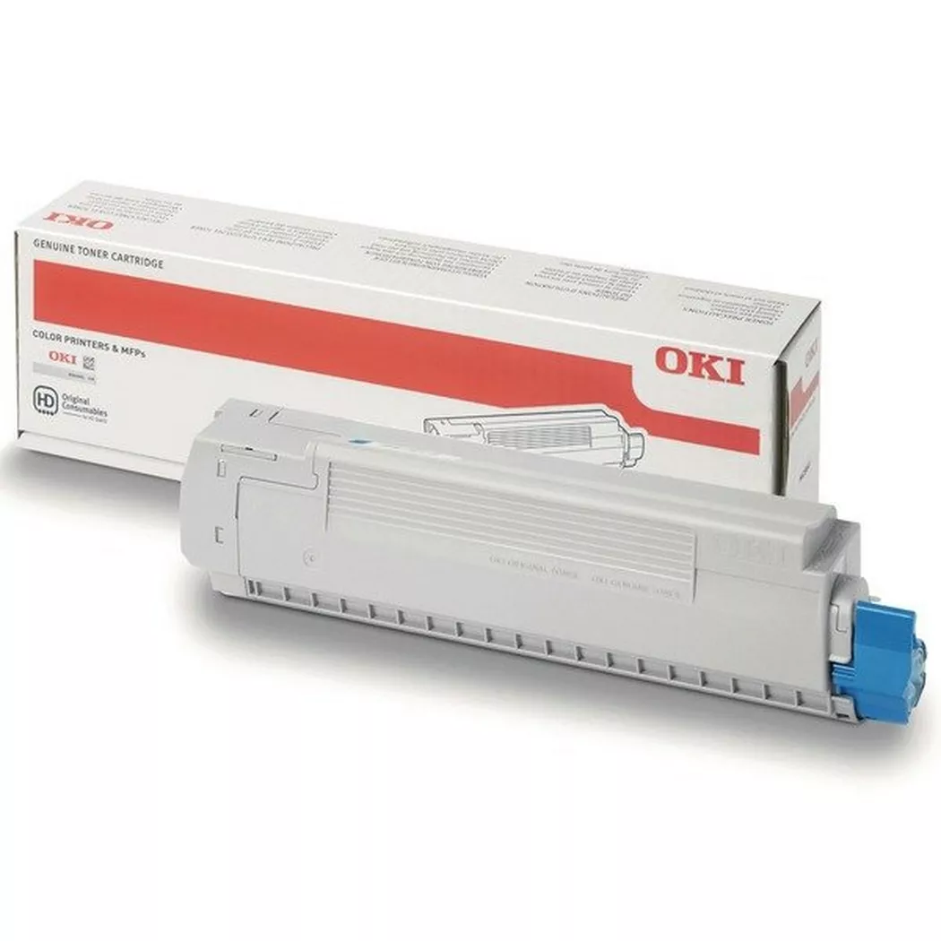 OKI – Toner cyan 44059167 MC 851/861 7300 Seiten, Grau, One Size