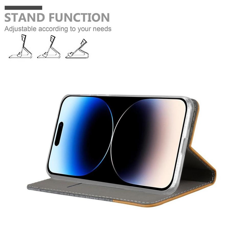 Cadorabo  Housse compatible avec Apple iPhone 14 PRO MAX - Coque de protection avec fermeture magnétique, fonction de support et compartiment pour carte 