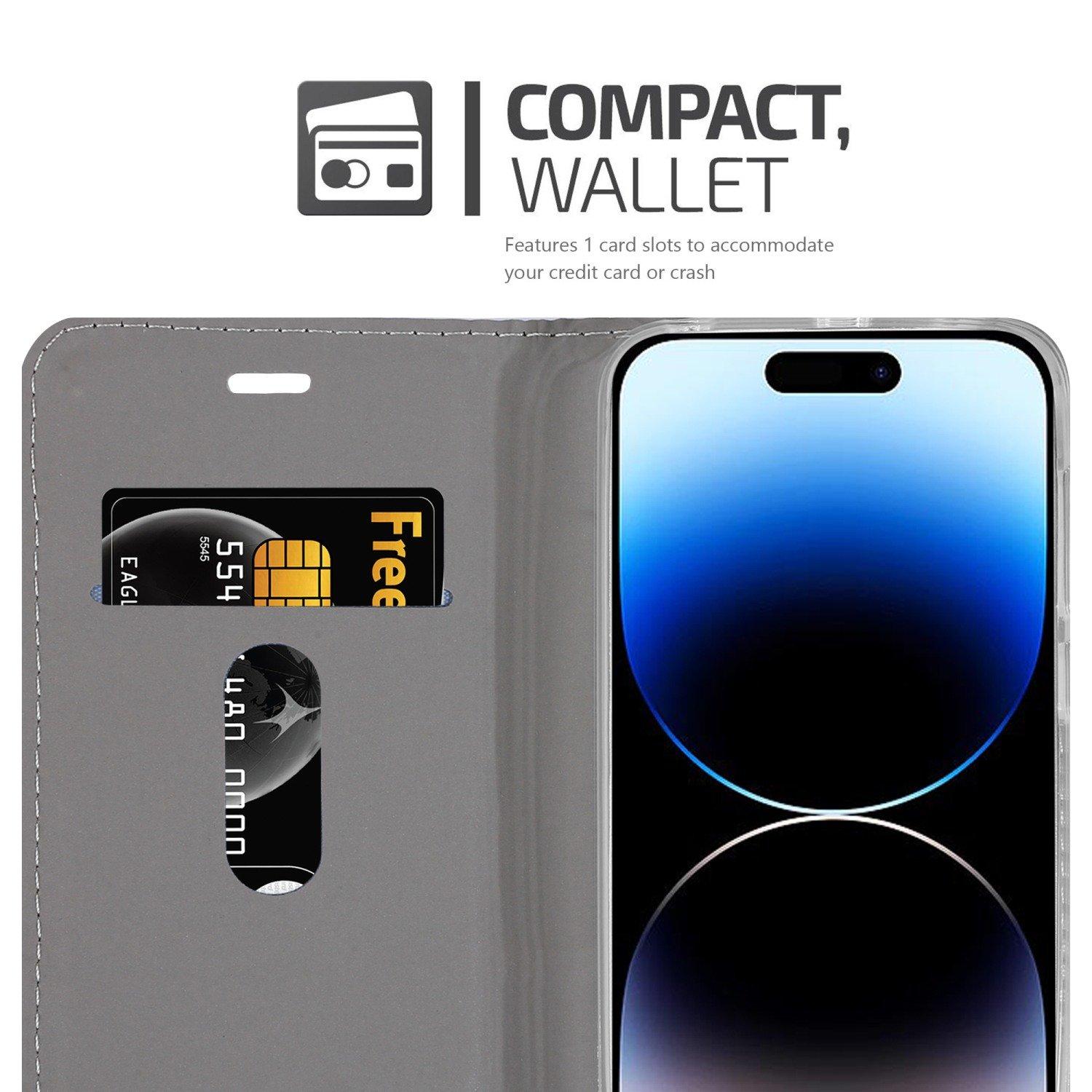Cadorabo  Housse compatible avec Apple iPhone 14 PRO MAX - Coque de protection avec fermeture magnétique, fonction de support et compartiment pour carte 