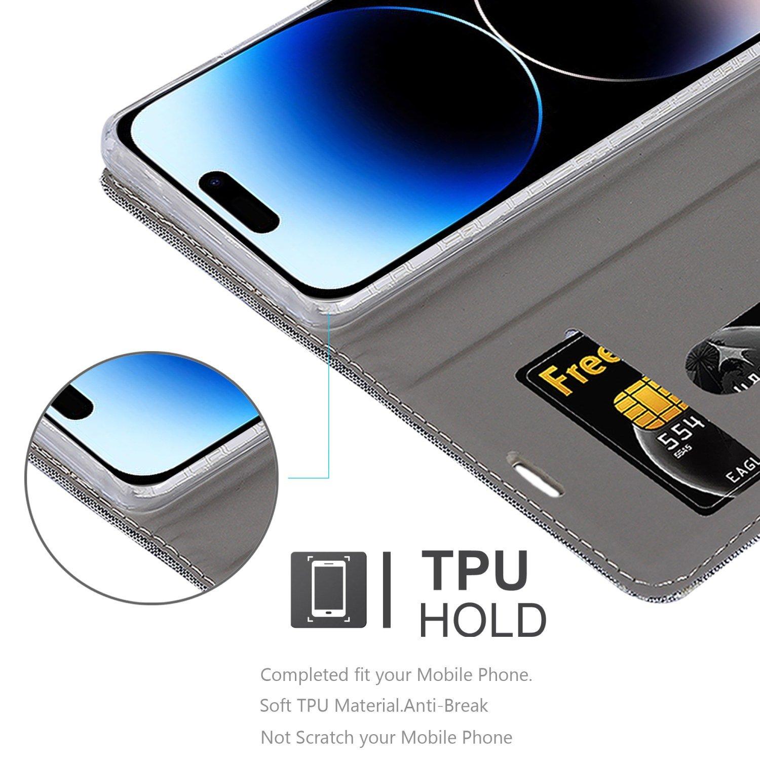 Cadorabo  Housse compatible avec Apple iPhone 14 PRO MAX - Coque de protection avec fermeture magnétique, fonction de support et compartiment pour carte 