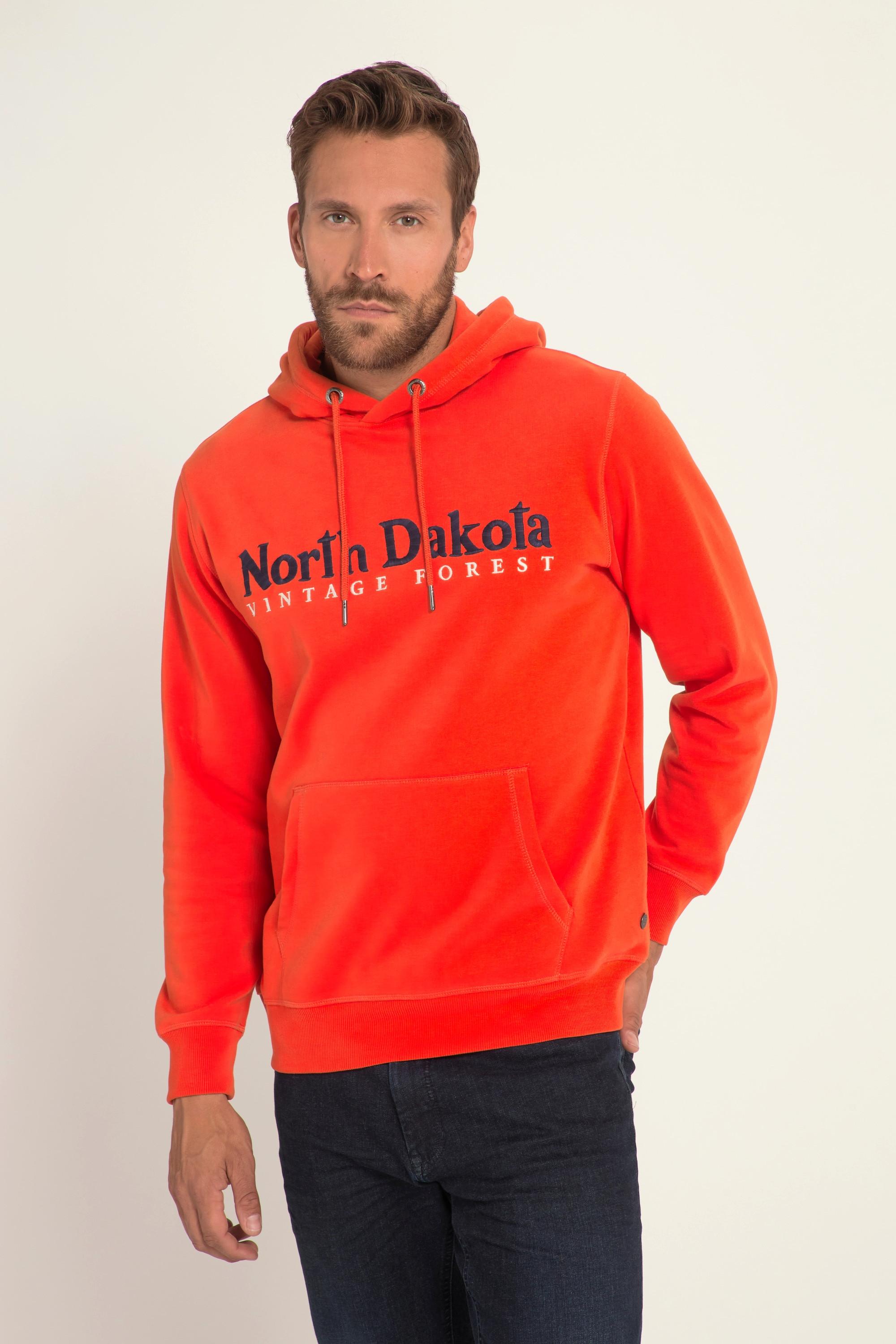 JP1880  Hoodie, Kapuzensweater, Kängurutasche, North Dakota Stick 