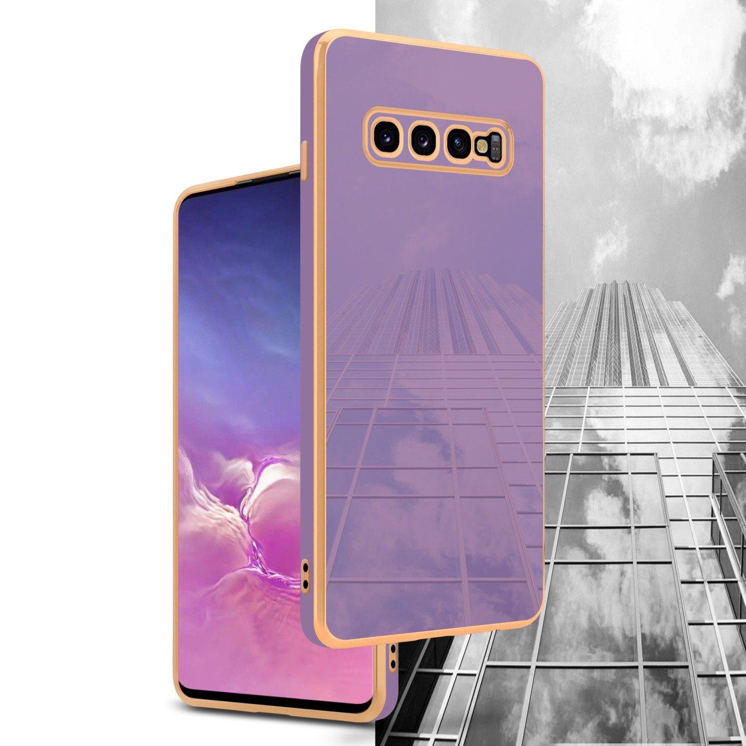 Cadorabo  Housse compatible avec Samsung Galaxy S10 4G - Coque de protection en silicone TPU flexible et avec protection pour appareil photo 