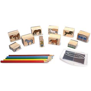 Melissa & Doug Stempelset Pferde  