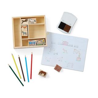 Melissa & Doug Stempelset Pferde  