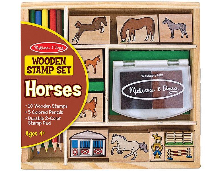 Melissa & Doug Stempelset Pferde  