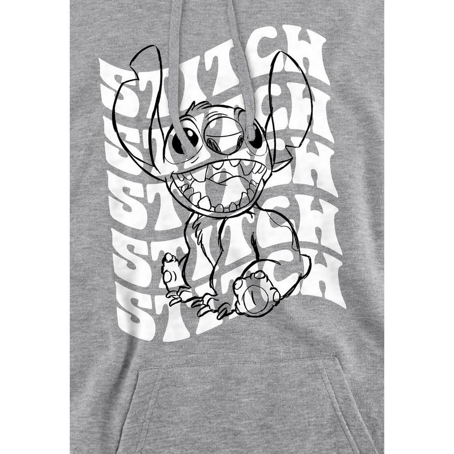 Lilo & Stitch Stitch Bedruckter Kapuzenpullover  