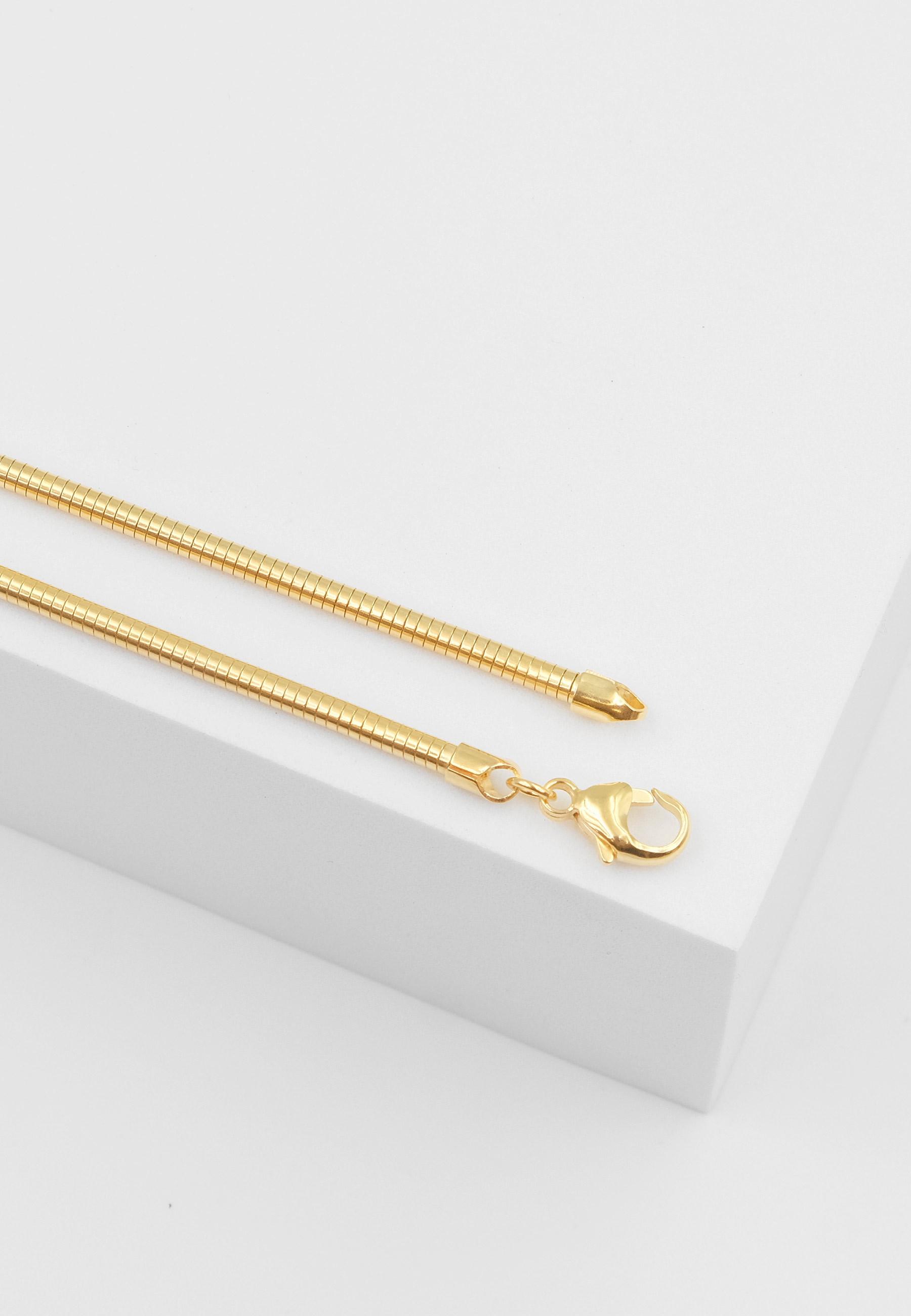 MUAU Schmuck  Collier Boa Gelbgold 750, 2.4mm, 45cm 