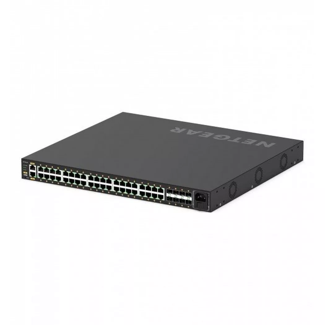 NETGEAR GSM4248P Géré L2/L3/L4 Gigabit Ethernet (10/100/1000) Connexion Ethernet, supportant l'alimentation via ce port (PoE) Noir