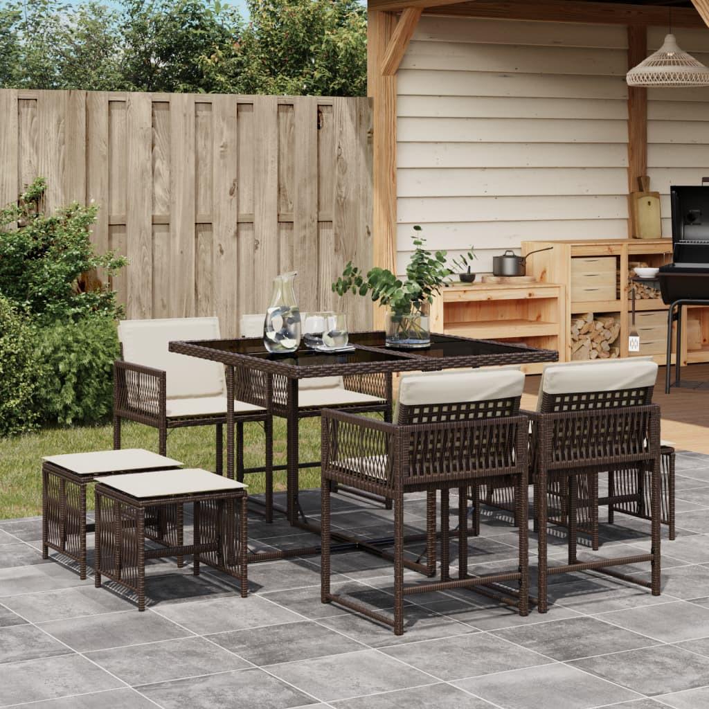 VidaXL Garten essgruppe poly-rattan  