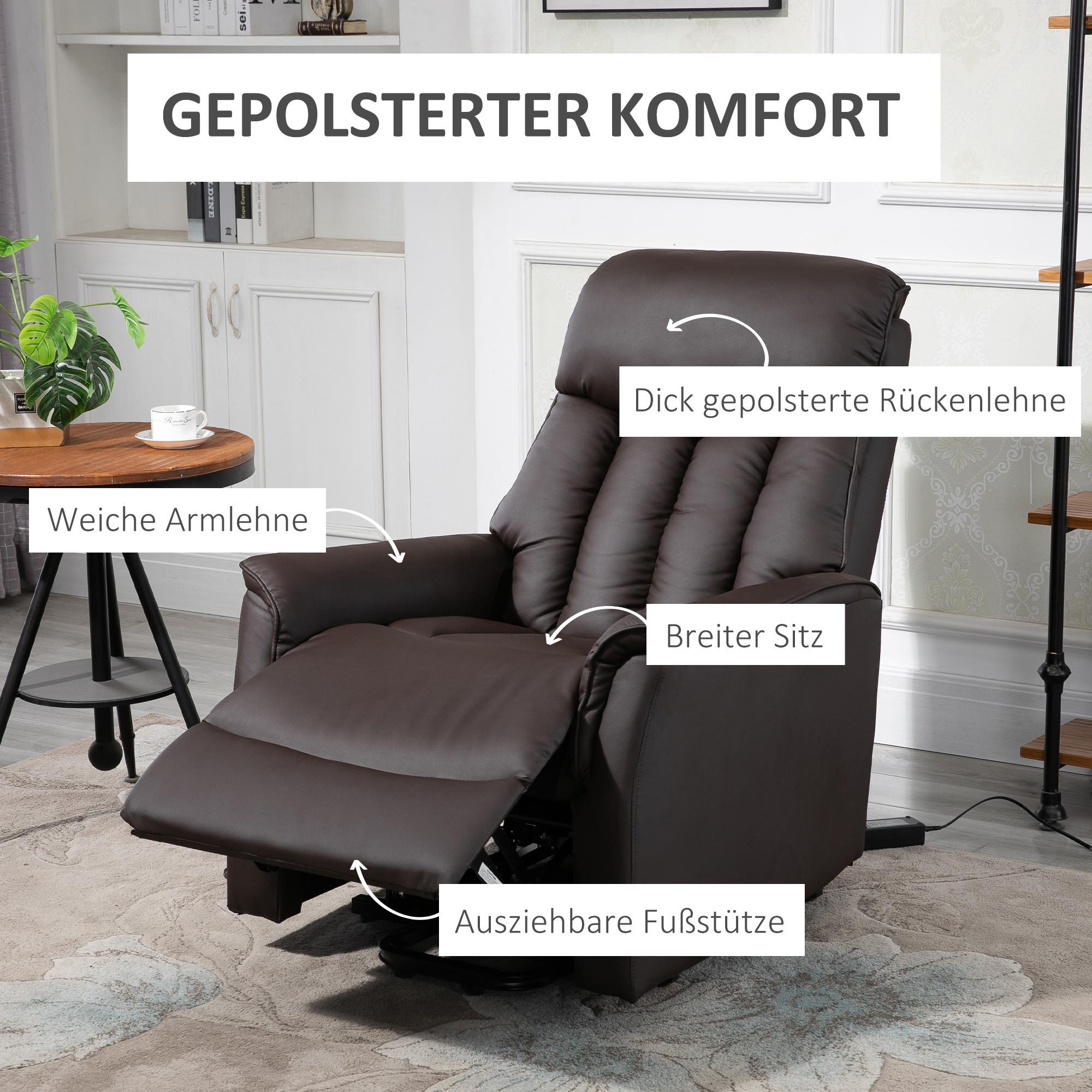 HOMCOM  Sessel mit Aufstehhilfe 