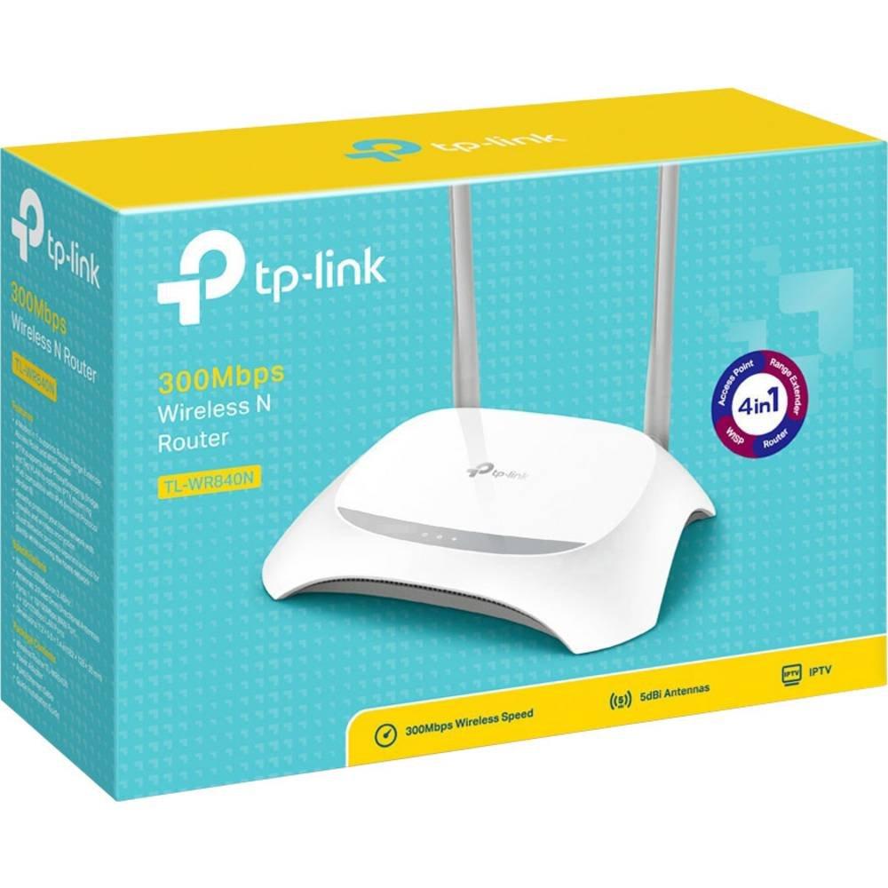 tp link  TL-WR840N router wireless Fast Ethernet Banda singola (2.4 GHz) Grigio, Bianco 