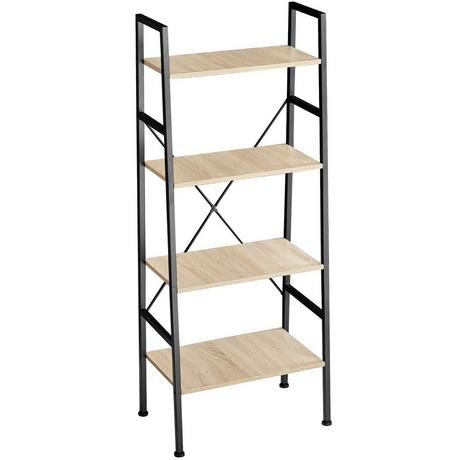 Tectake Etagère échelle NEWCASTLE style industriel 57,5 x 35,5 x 139 cm  