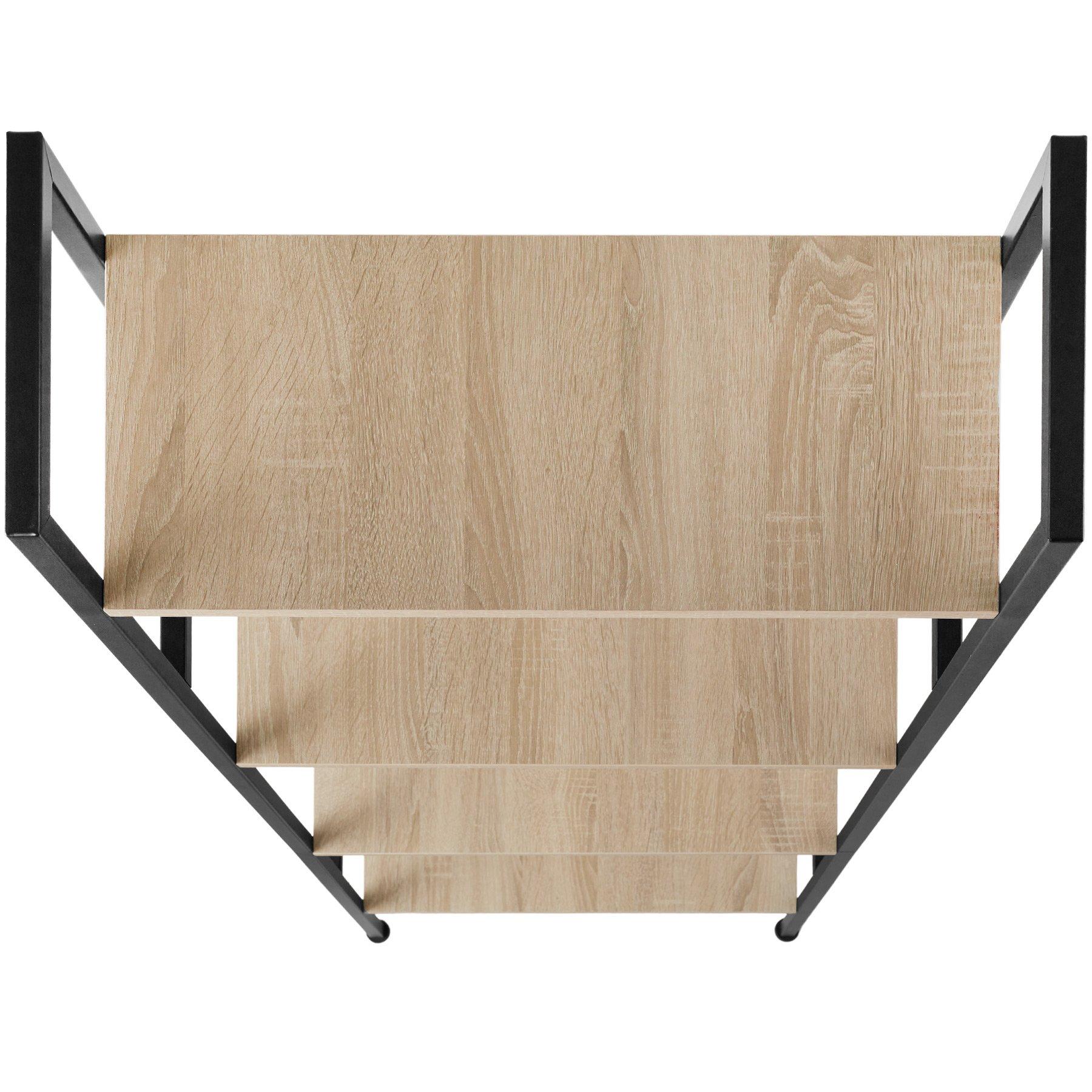 Tectake Etagère échelle NEWCASTLE style industriel 57,5 x 35,5 x 139 cm  