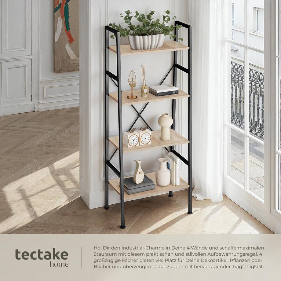 Tectake Étagère NEWCASTLE style industriel  