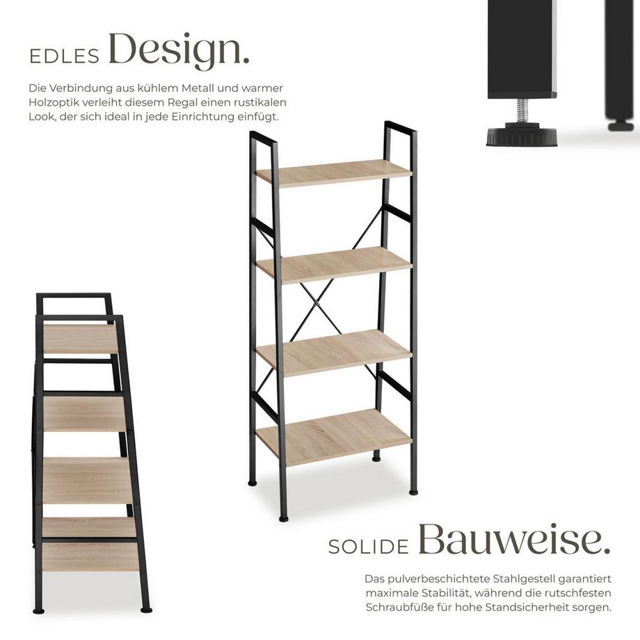 Tectake Étagère NEWCASTLE style industriel  