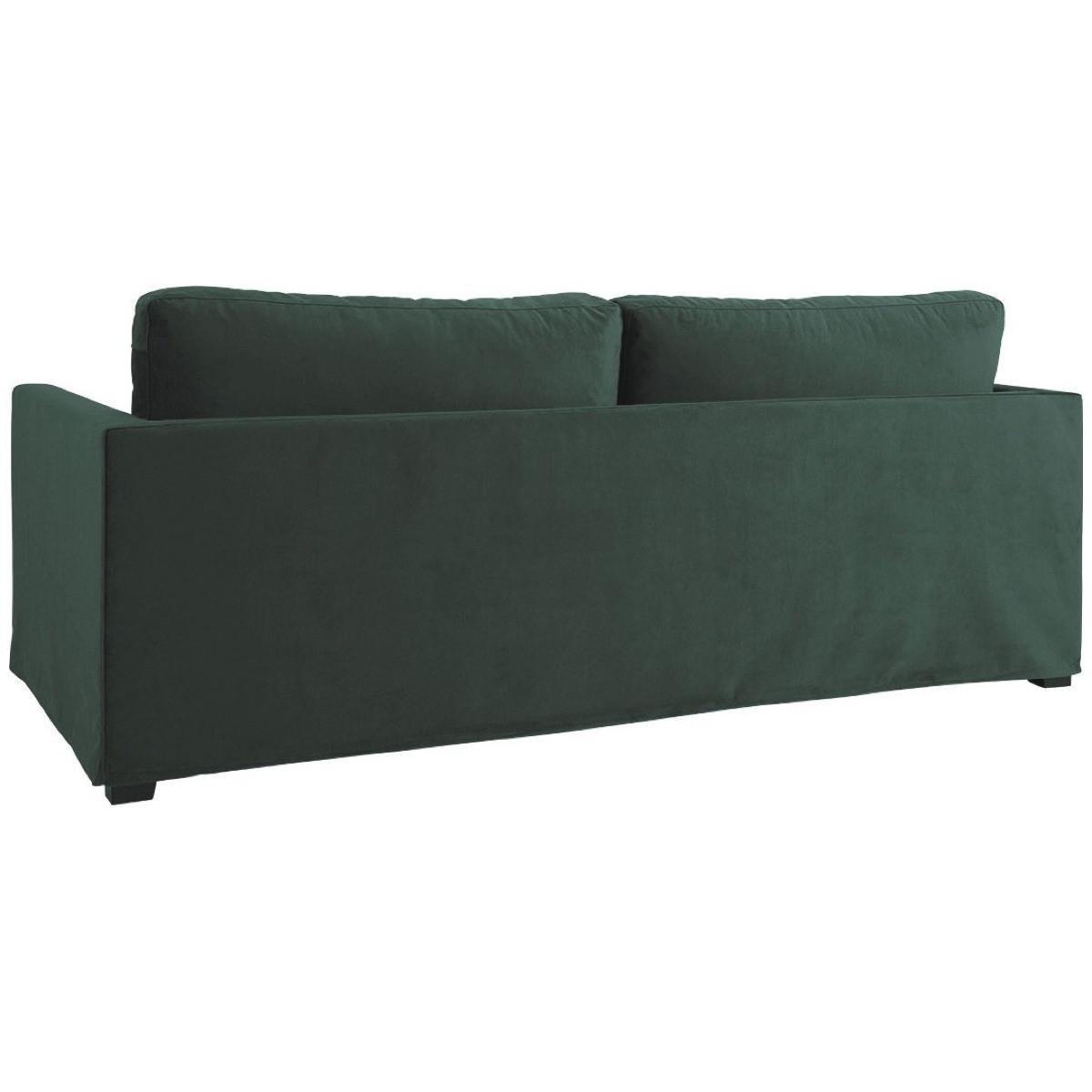 Blanc d'Ivoire Sofa Angie Samt waldgrün 215  