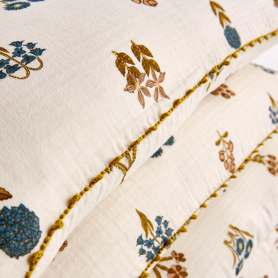 La Redoute Intérieurs Ellin Housse de Couette Fleurie en Gaze de Coton  