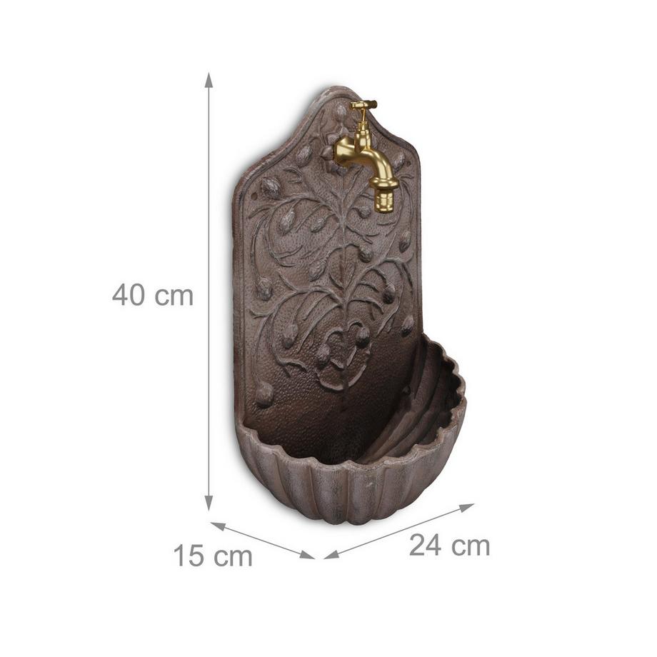 B2X  Brauner Wandbrunnen 