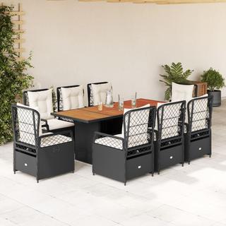 VidaXL set da pranzo da giardino Polirattan  