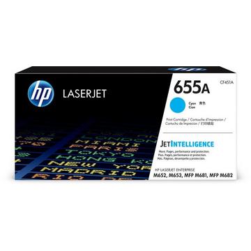 HP Toner-Modul 655A cyan CF451A CLJ Enterprise M652 10'500 S.