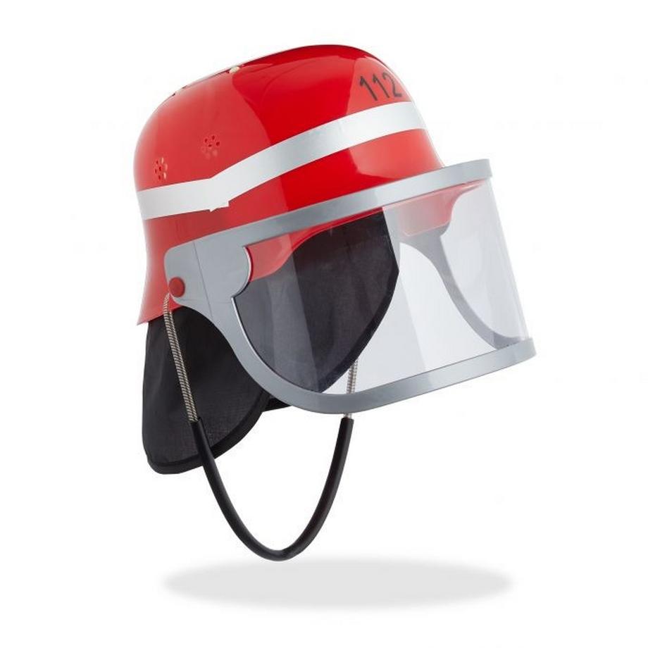 B2X  Casque de pompier rouge pour enfants 