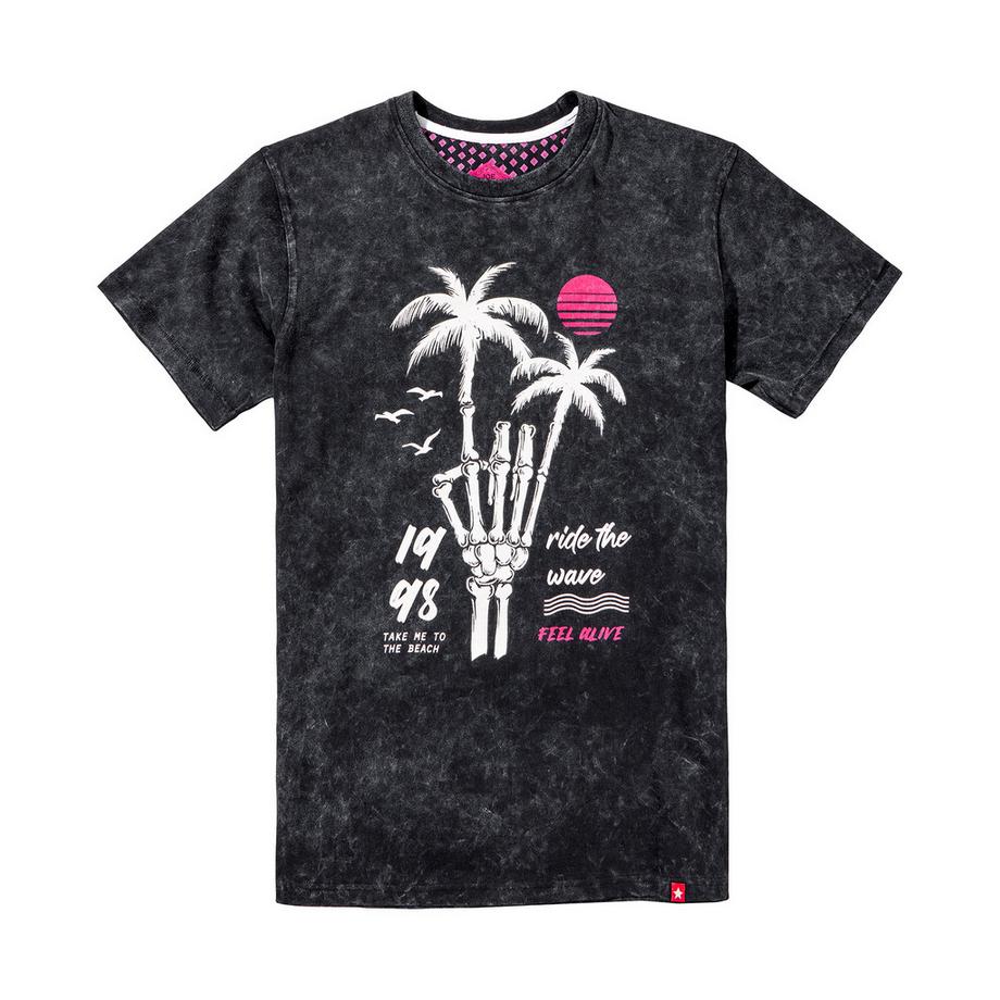 Joe Browns T-Shirt Scheletro Palma Grafica  