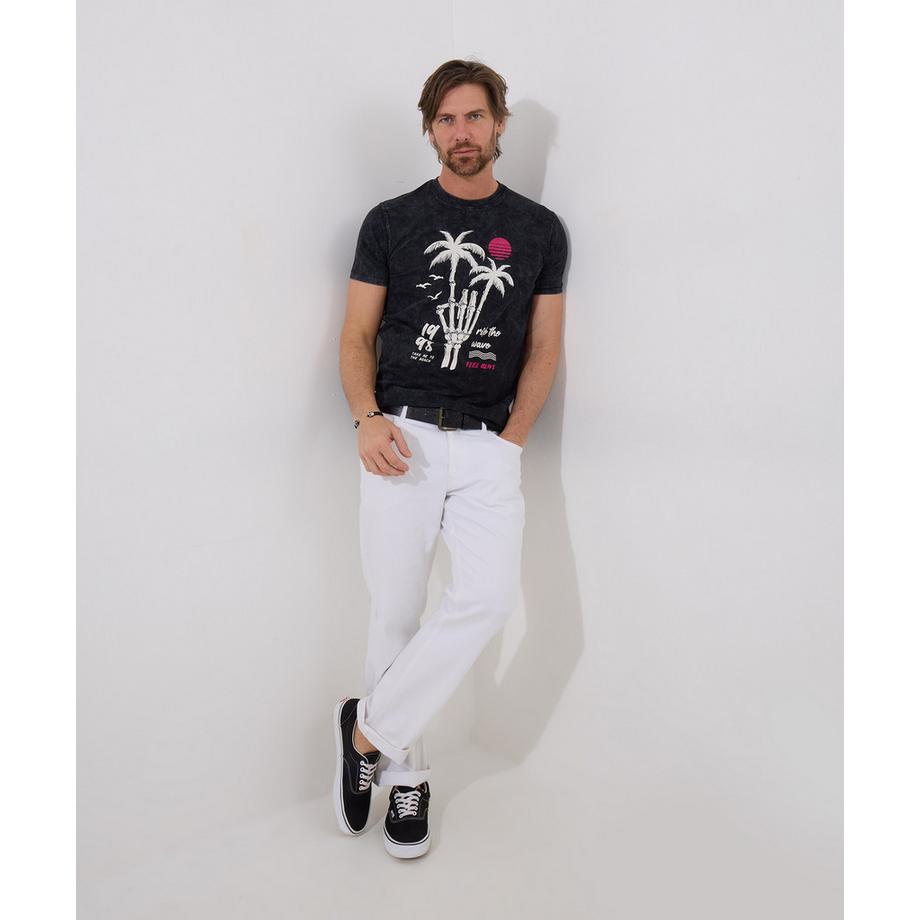 Joe Browns T-Shirt Scheletro Palma Grafica  