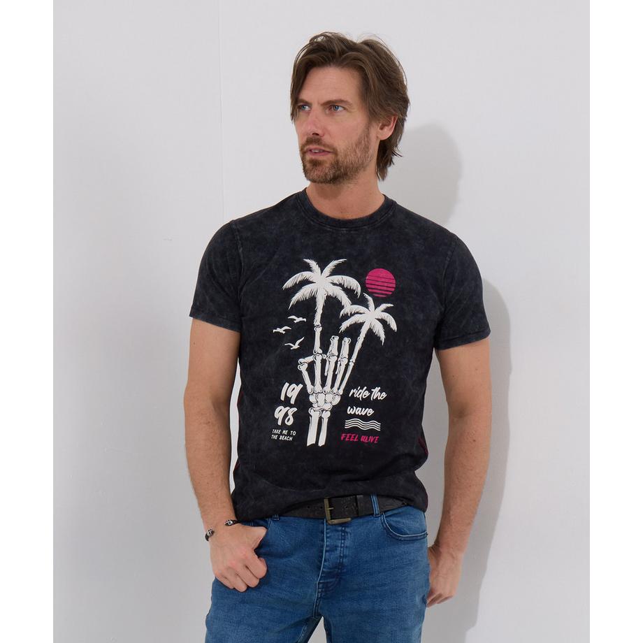 Joe Browns T-Shirt Scheletro Palma Grafica  