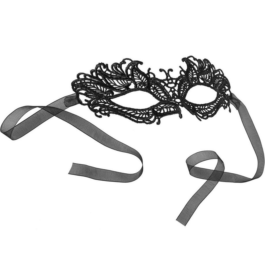 Tectake  Schwarze Spitzenmaske Schmetterling 