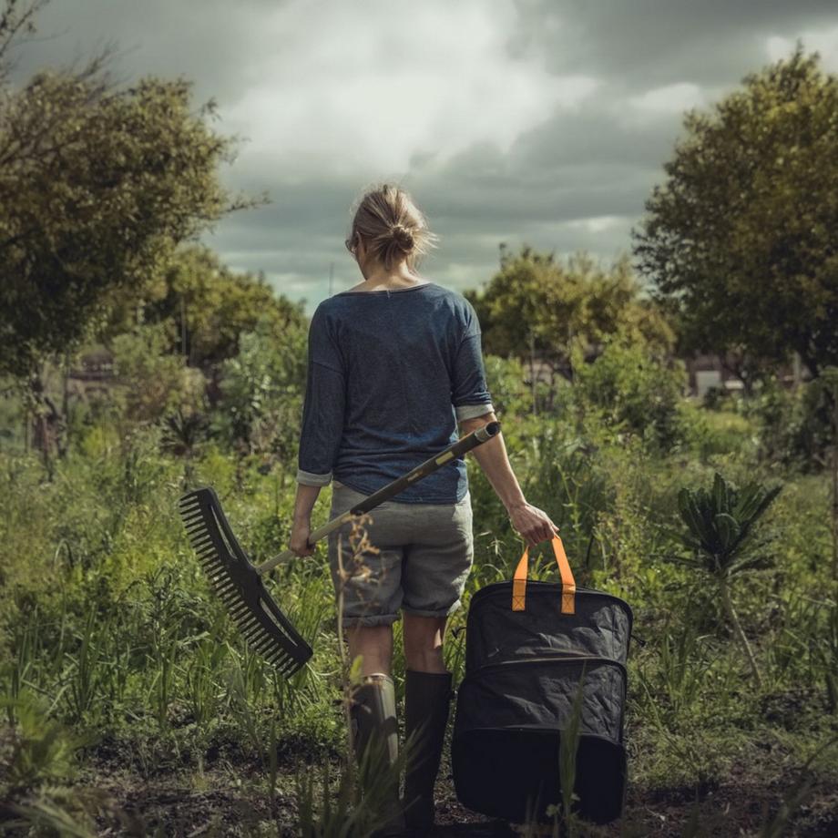 Fiskars Sac de jardin escamotable Ergo 73L  