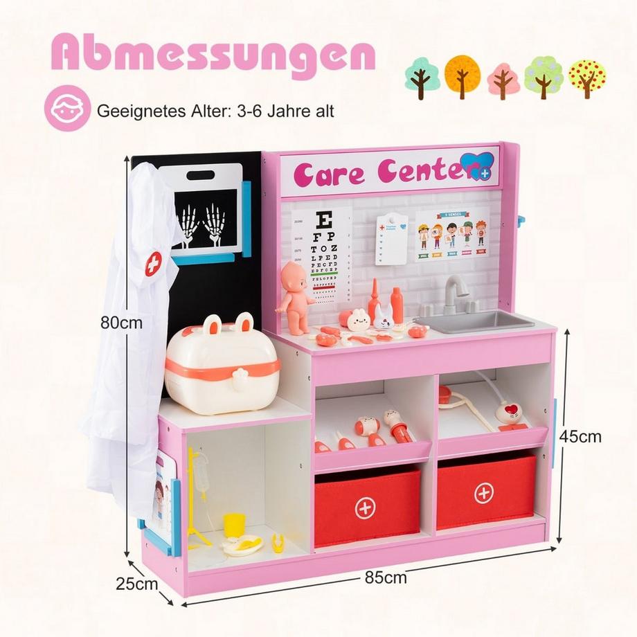 Northix  Set da gioco medico per bambini con accessori 