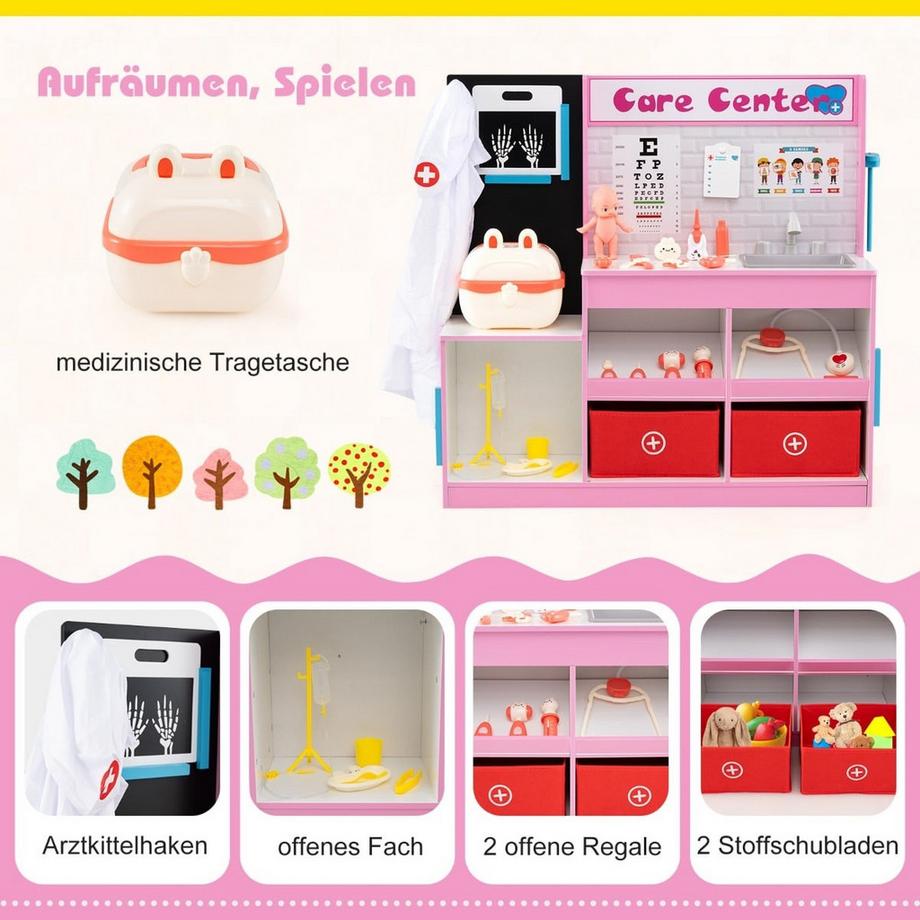 Northix  Set da gioco medico per bambini con accessori 