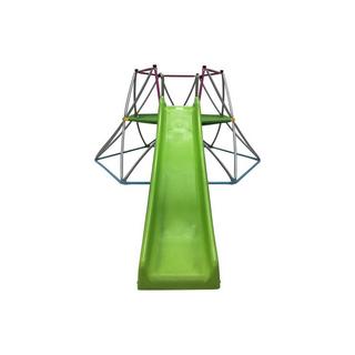 Vente-unique  Dôme d'escalade avec toboggan en acier vert 3.26m - SEDONI 