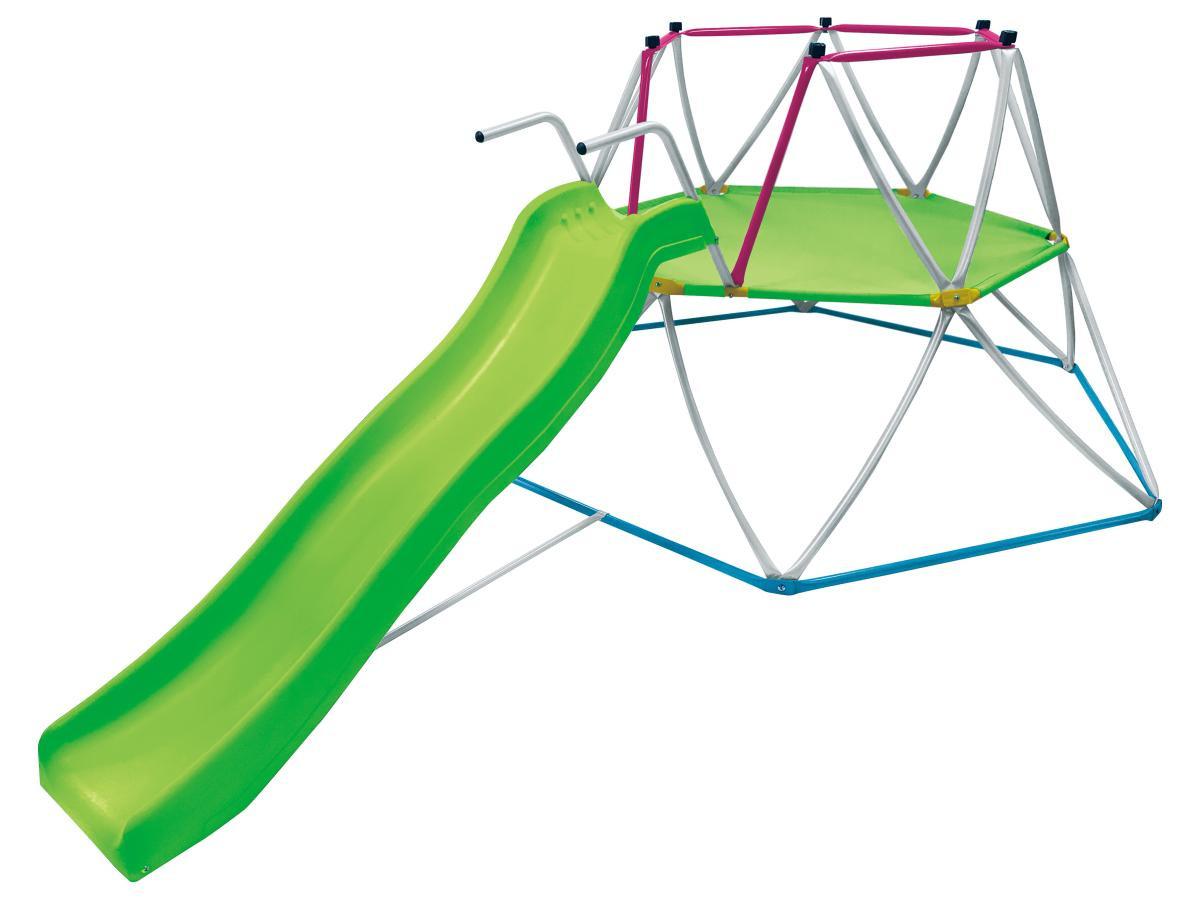 Vente-unique  Cupola per arrampicata con scivolo 3,26 m in Acciaio Verde - SEDONI 