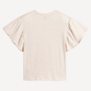 La Redoute Collections  T-Shirt mit kurzen Volantärmeln 