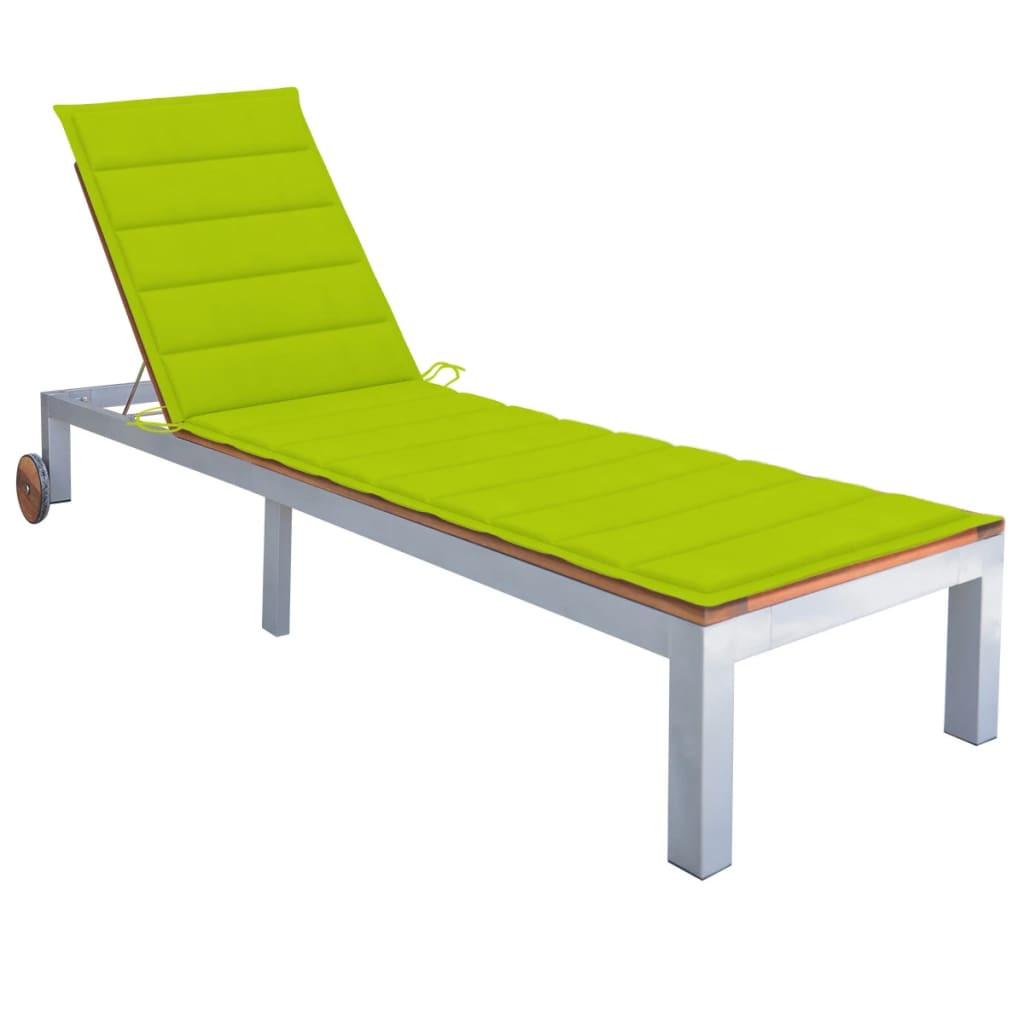 VidaXL Chaise longue bois d'acacia  