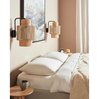 Beliani Lampe murale en Feuille de palmier Boho JAMMA  