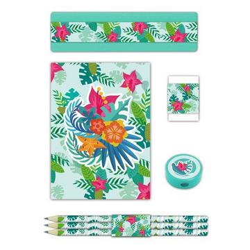 ROOST Schlamper-Etui 404558 Blumen, 7-teilig