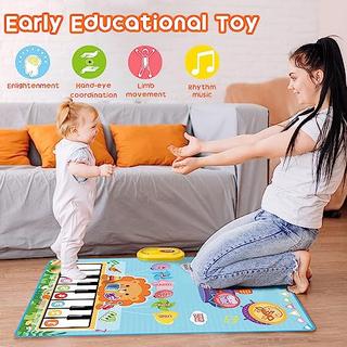 Activity-board  Jouets pour Bébés, Tapis de Musique 2 en 1, Tapis de Piano pour tout-petits, Jouets à tambour 