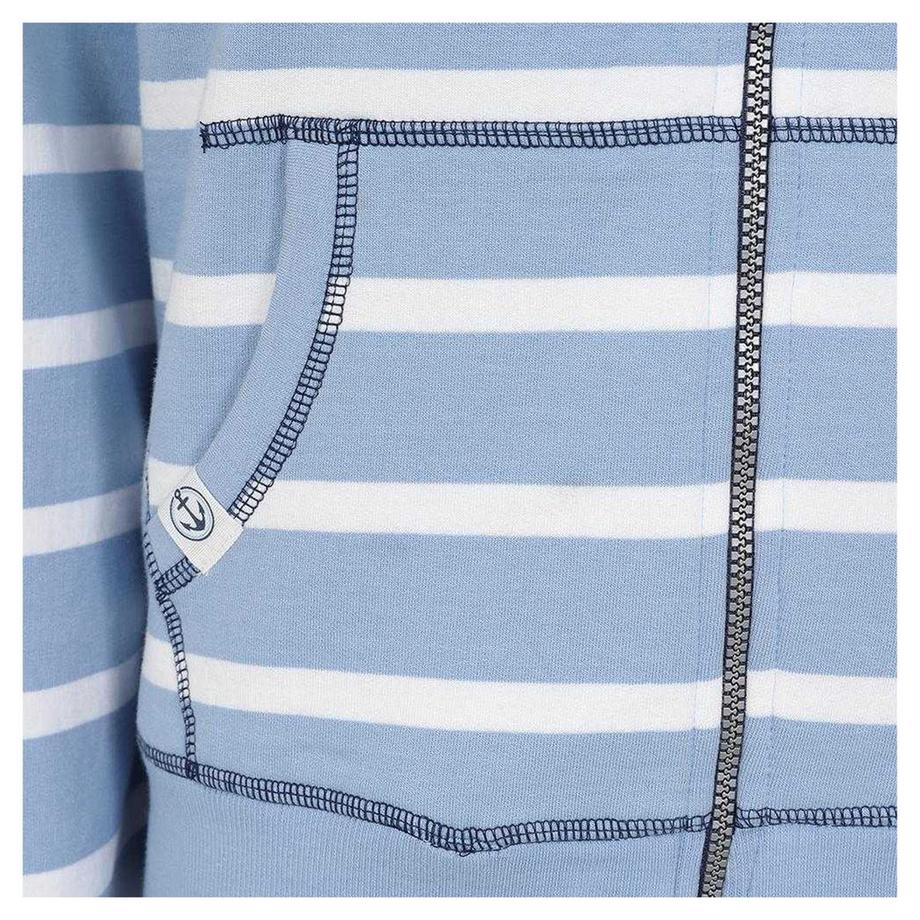 Lazy Jacks Felpa con cappuccio a righe con cerniera intera  