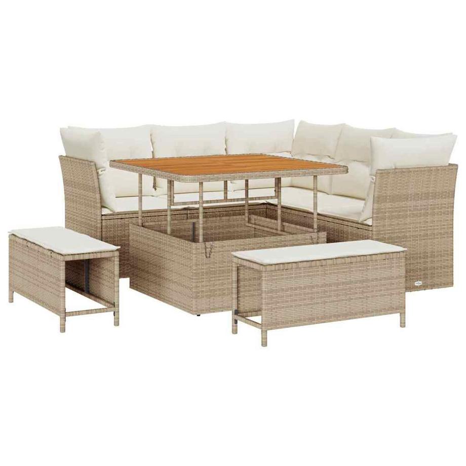 Divano da giardino Polyrattan
