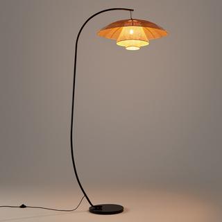 La Redoute Intérieurs Lampadaire arc métal acier et rotin  