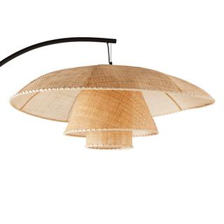 La Redoute Intérieurs Lampadaire arc métal acier et rotin  