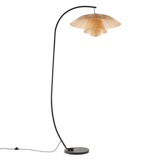 La Redoute Intérieurs Lampadaire arc métal acier et rotin  