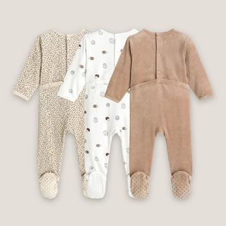 La Redoute Collections  Lot de 3 pyjamas velours 