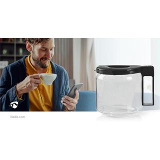 Nedis Glaskaffeekanne | Kompatibel mit: Moccamaster CD / GCS / KBG / Excellent 10SN | 1,25 l | Schwarz  