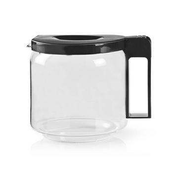 Glaskaffeekanne | Kompatibel mit: Moccamaster CD / GCS / KBG / Excellent 10SN | 1,25 l | Schwarz
