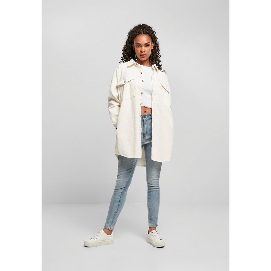 URBAN CLASSICS Camicia Lunga in Velluto a Coste  